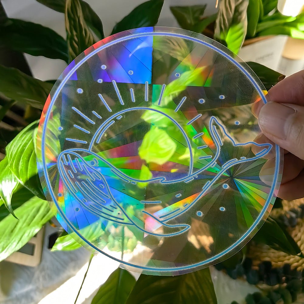 Colorful Suncatcher Sun Sunshine Catcher Rainbow Prism Glass PVC Window Filming - Jaazi Intl