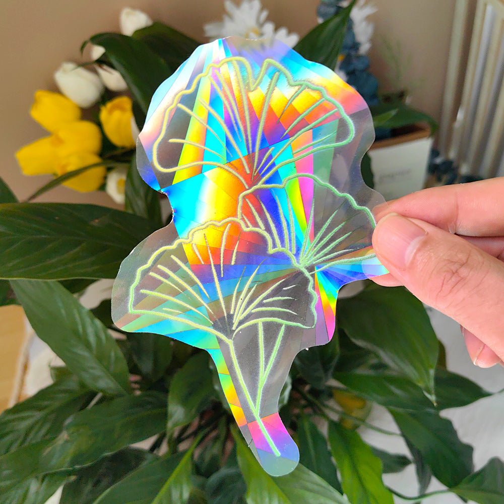 Colorful Suncatcher Sun Sunshine Catcher Rainbow Prism Glass PVC Window Filming - Jaazi Intl