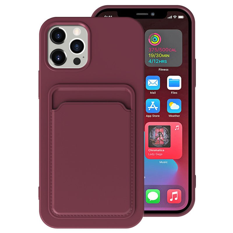 Compatible with Apple, Cross Border Suitable For Iphone12 Integrated Frosted Card Case Mobile Phone Shell Xr 11Tpu Card Soft Shell Spot E - Commerce - Jaazi Intl