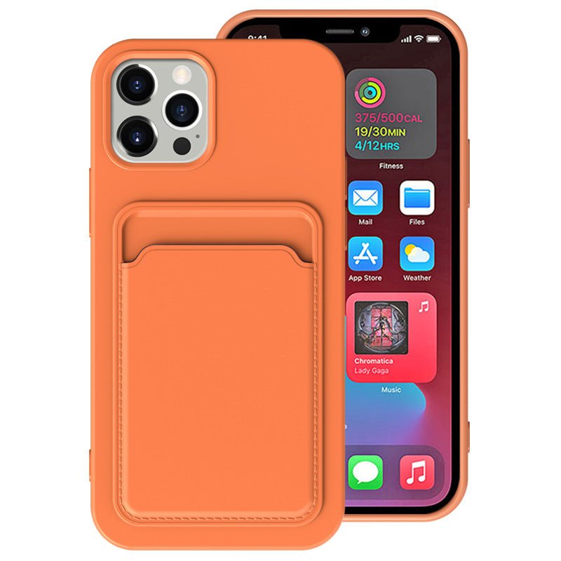 Compatible with Apple, Cross Border Suitable For Iphone12 Integrated Frosted Card Case Mobile Phone Shell Xr 11Tpu Card Soft Shell Spot E - Commerce - Jaazi Intl