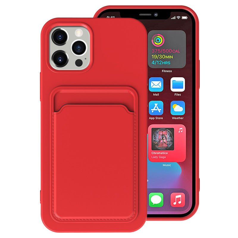 Compatible with Apple, Cross Border Suitable For Iphone12 Integrated Frosted Card Case Mobile Phone Shell Xr 11Tpu Card Soft Shell Spot E - Commerce - Jaazi Intl