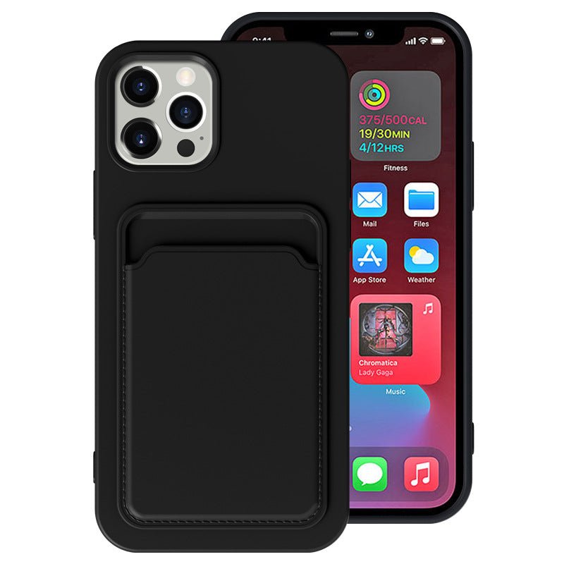 Compatible with Apple, Cross Border Suitable For Iphone12 Integrated Frosted Card Case Mobile Phone Shell Xr 11Tpu Card Soft Shell Spot E - Commerce - Jaazi Intl