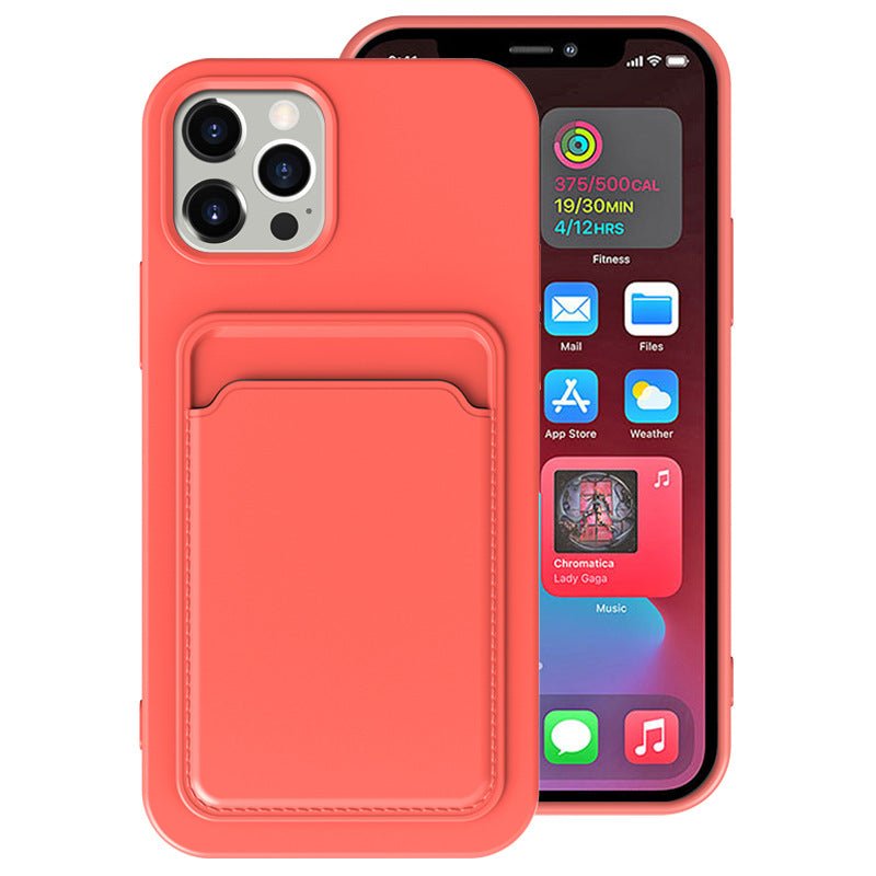 Compatible with Apple, Cross Border Suitable For Iphone12 Integrated Frosted Card Case Mobile Phone Shell Xr 11Tpu Card Soft Shell Spot E - Commerce - Jaazi Intl