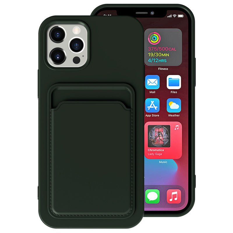 Compatible with Apple, Cross Border Suitable For Iphone12 Integrated Frosted Card Case Mobile Phone Shell Xr 11Tpu Card Soft Shell Spot E - Commerce - Jaazi Intl