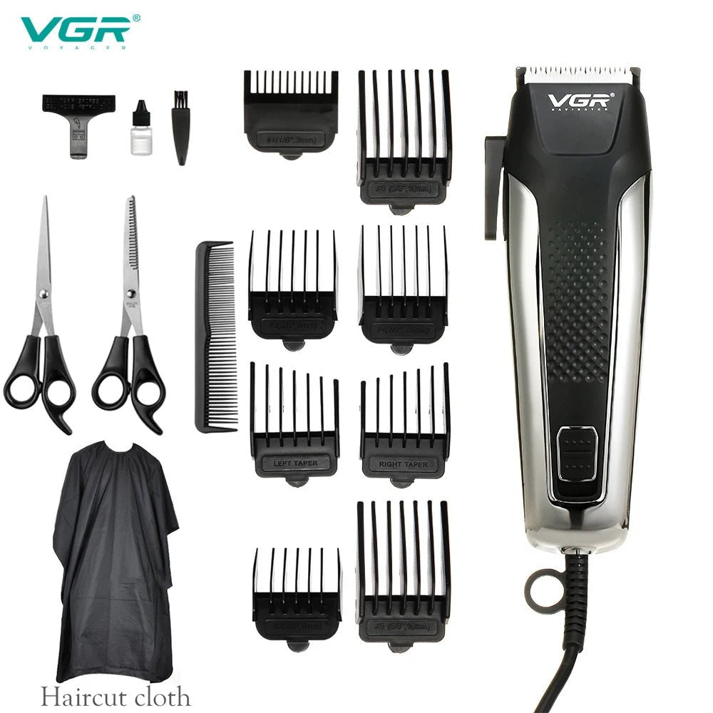 Corded Haircut Trimmer Beard Trimmer, Hair Clipper, Grooming Detailer Kit for Men for Beard,Mustache,Stubble,Ear,Body Grooming - Jaazi Intl