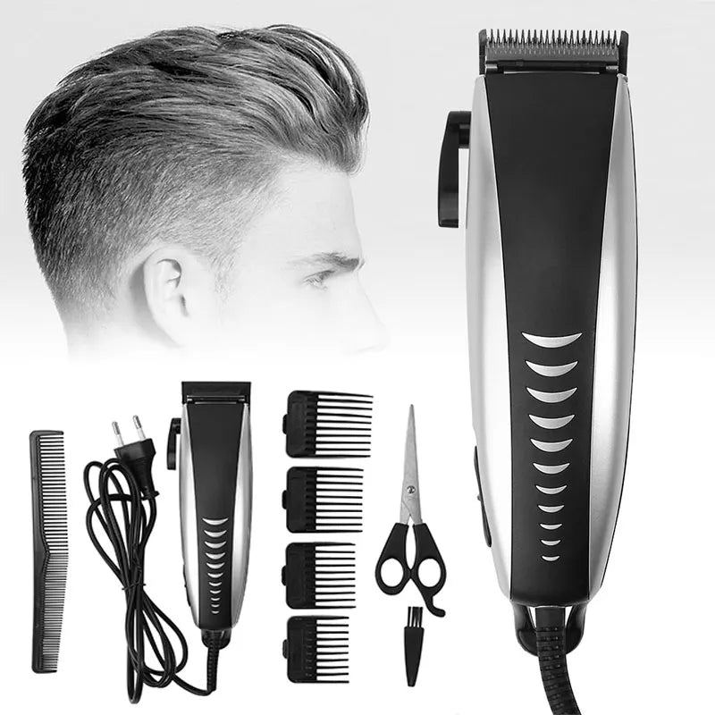 Corded Haircut Trimmer Beard Trimmer, Hair Clipper, Grooming Detailer Kit for Men for Beard,Mustache,Stubble,Ear,Body Grooming - Jaazi Intl