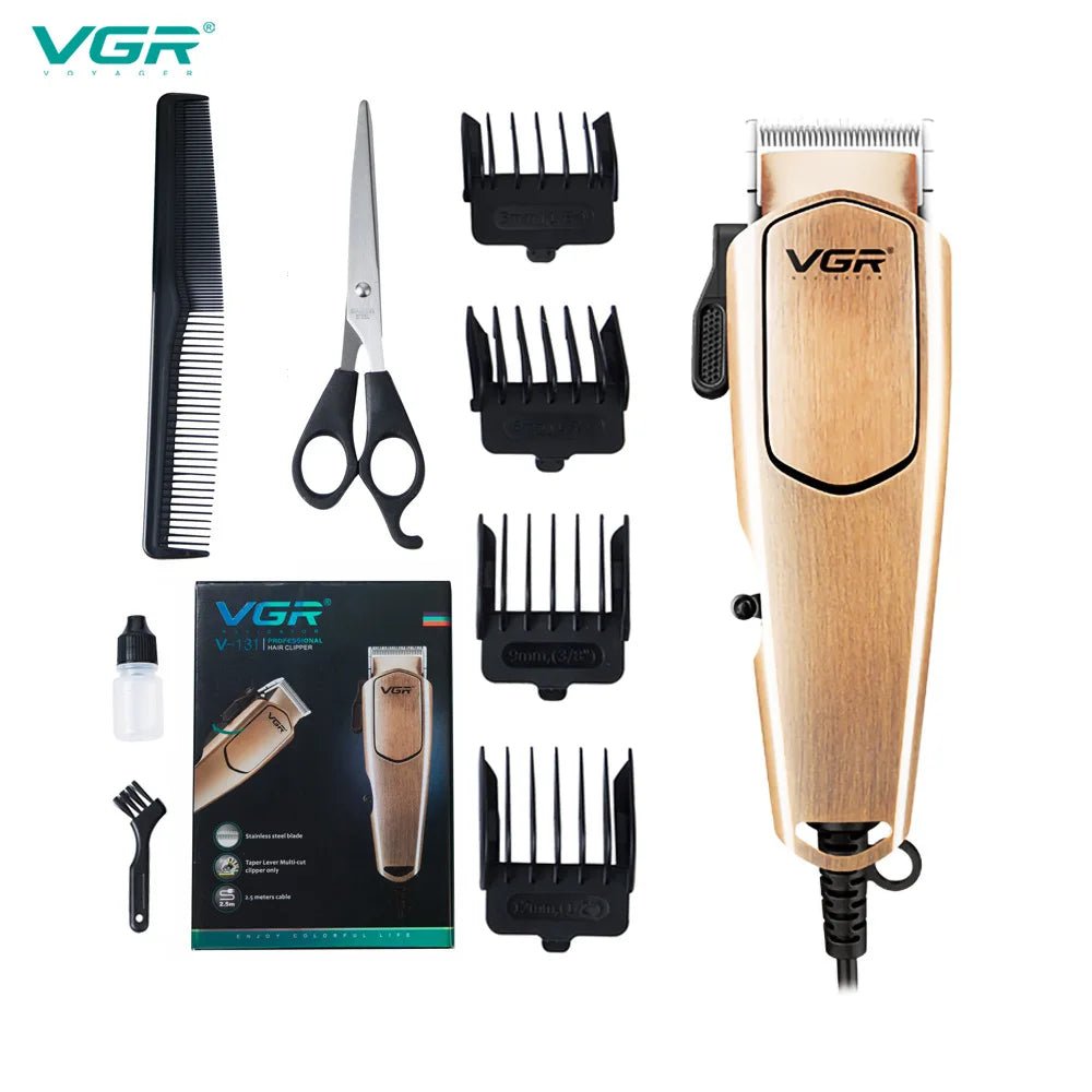 Corded Haircut Trimmer Beard Trimmer, Hair Clipper, Grooming Detailer Kit for Men for Beard,Mustache,Stubble,Ear,Body Grooming - Jaazi Intl