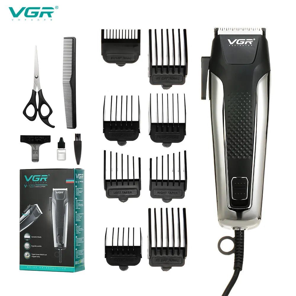 Corded Haircut Trimmer Beard Trimmer, Hair Clipper, Grooming Detailer Kit for Men for Beard,Mustache,Stubble,Ear,Body Grooming - Jaazi Intl