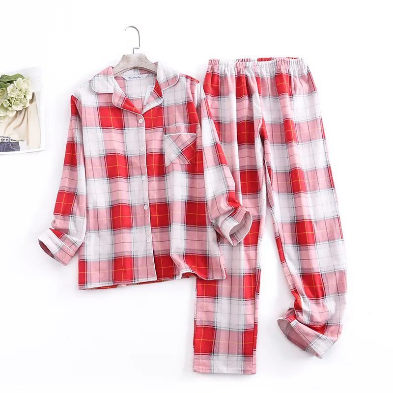 Cotton Flannel Women's Pajamas Sets - Jaazi Intl