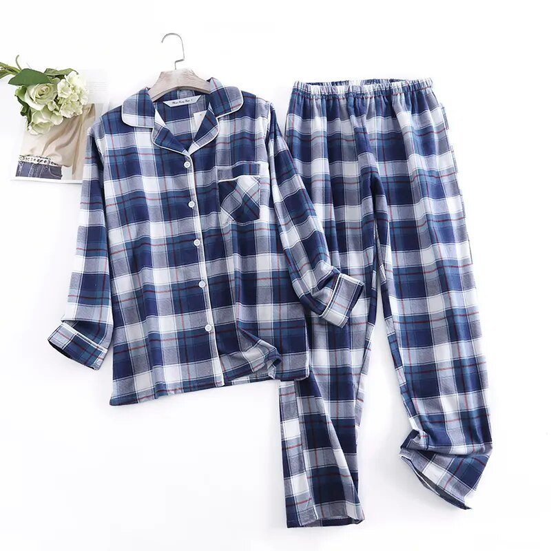 Cotton Flannel Women's Pajamas Sets - Jaazi Intl