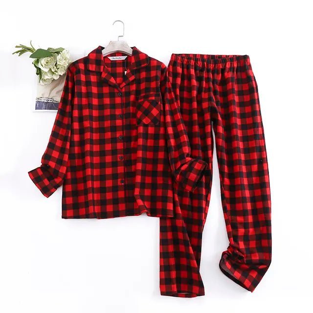 Cotton Flannel Women's Pajamas Sets - Jaazi Intl