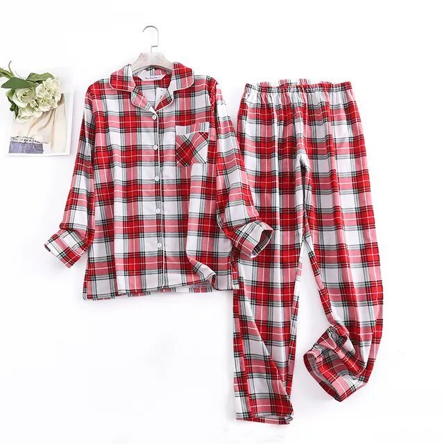 Cotton Flannel Women's Pajamas Sets - Jaazi Intl