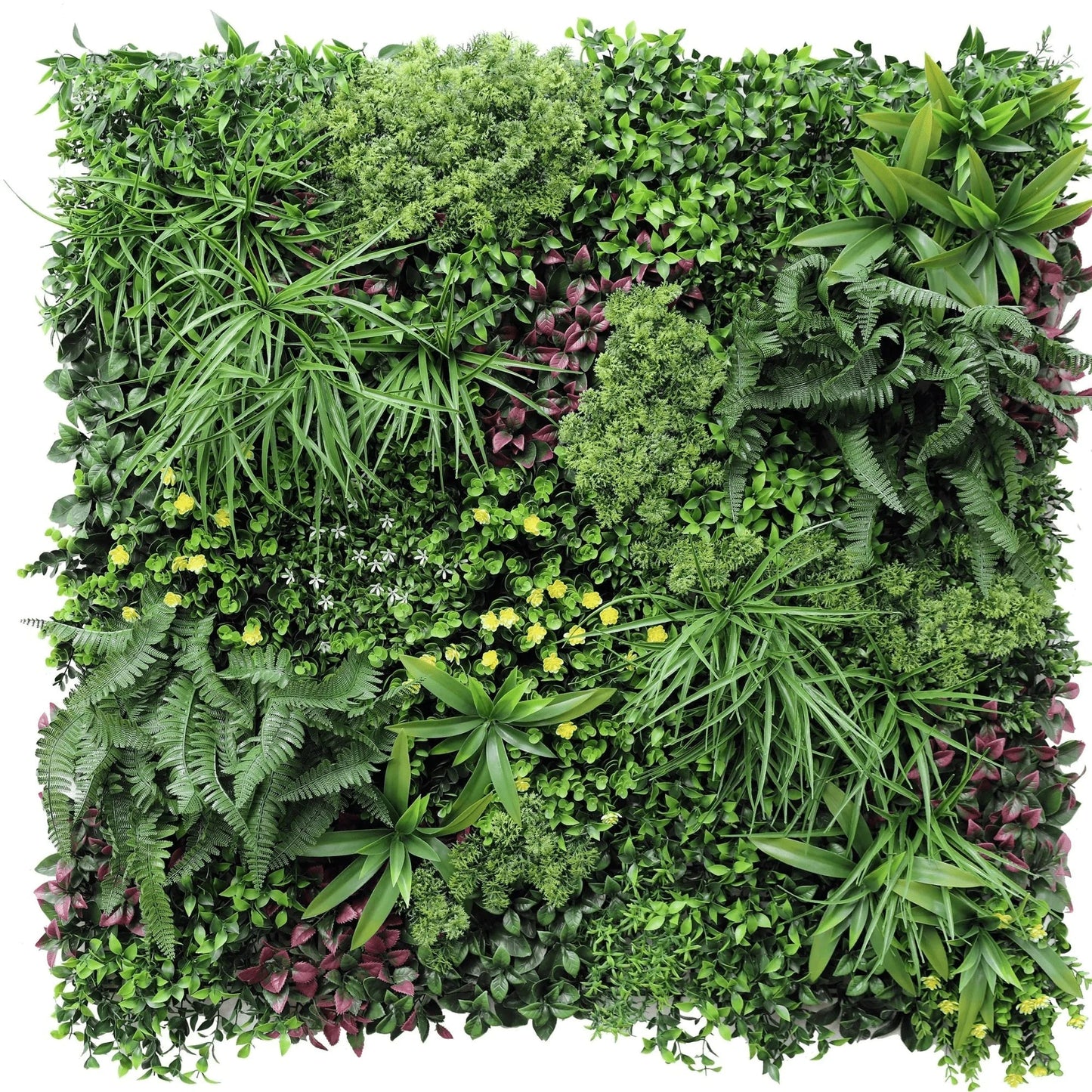 Country Fern Artificial Vertical Garden 40" x 40" 11SQ FT UV Resistant - Jaazi Intl