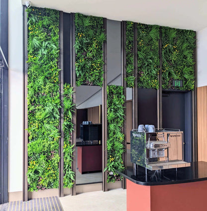 Country Fern Artificial Vertical Garden 40" x 40" 11SQ FT UV Resistant - Jaazi Intl