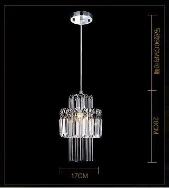 Creative Crystal Led Chandelier Light Indoor Plafon Lustre Pendant Ceiling Lamp In The Kitchen Home Decor Hanging Lamp Luminaire - Jaazi Intl