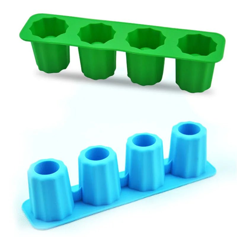 Creative DIY Ice Cube Tray Mold Cup Mould Makes Shot Glasses Ice Mould Novelty Gifts Ice Tray Summer Drinking Kitchen Tool - Jaazi Intl