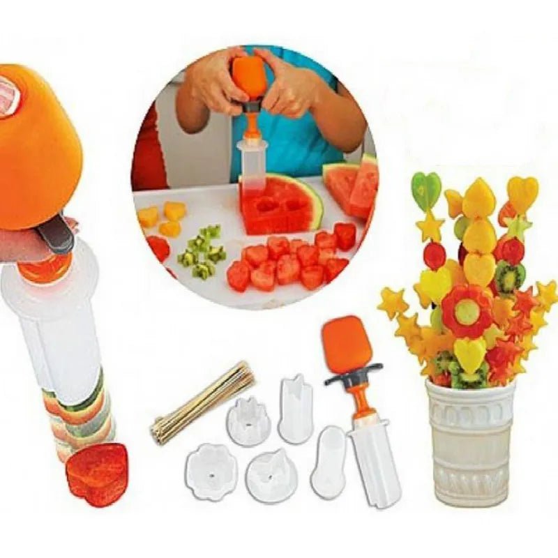 Creative Fruit Cutter Cooking Tools Plastic Fruit Shape Cutter Slicer Veggie Food Fruit Shape Cutter kitchen accessories - Jaazi Intl