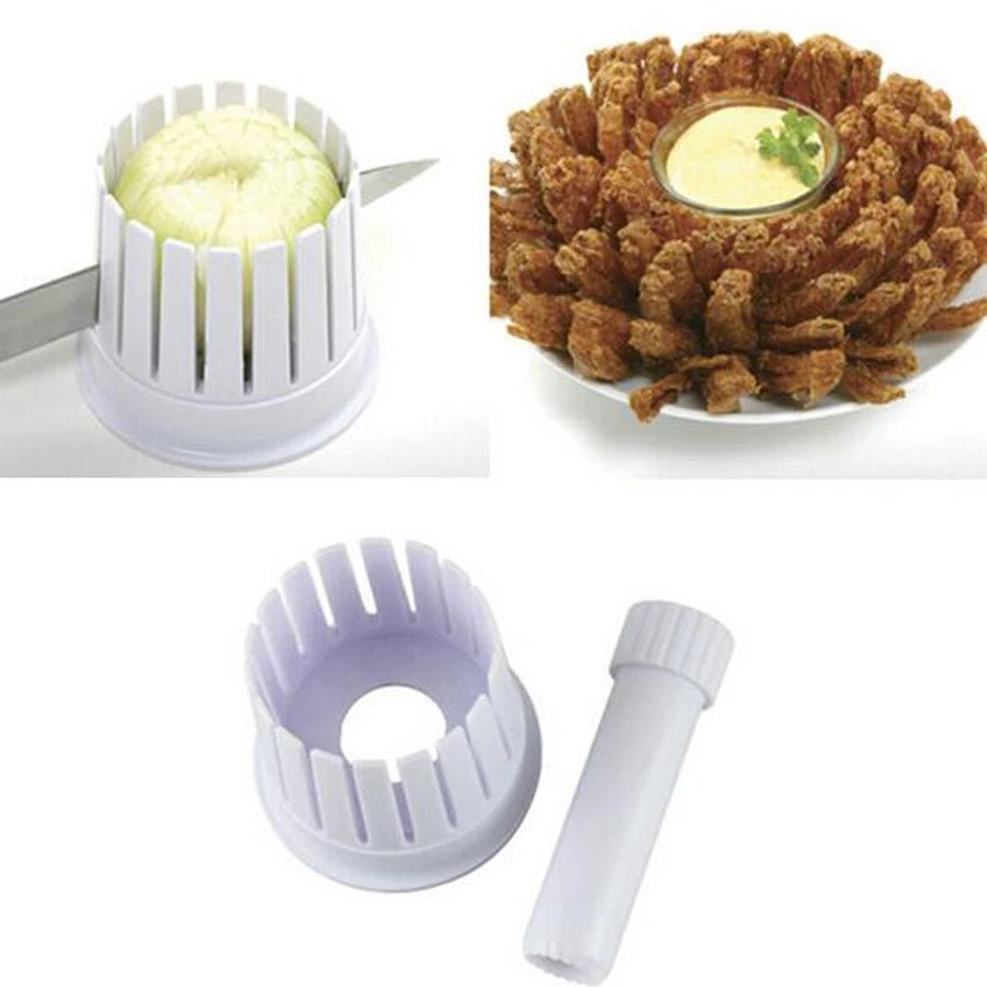 Creative Onion Blossom Maker Slicer Blossom Fruit & Vegetable Cutter Tools Cutting Kitchen Accessories - Jaazi Intl
