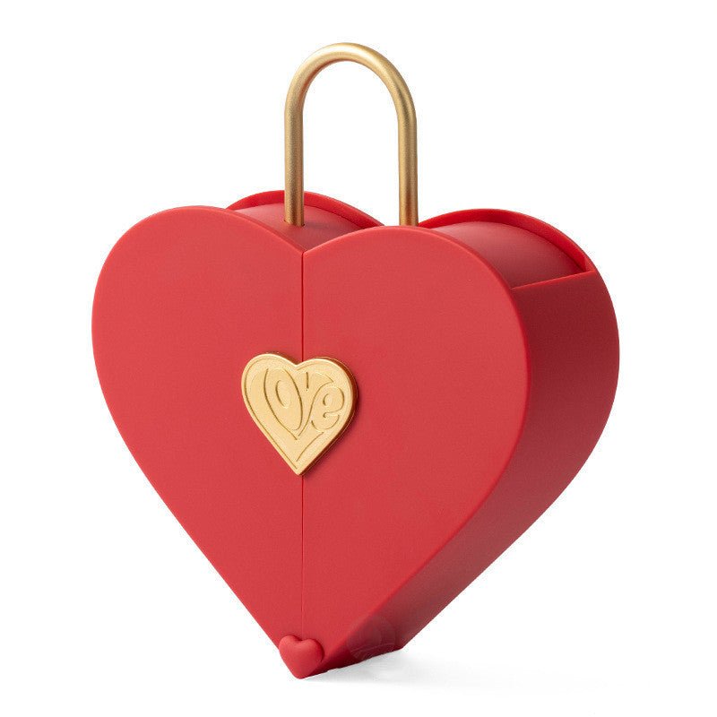 Creative Set Jewelry Box Portable Heart - shaped Double - Jaazi Intl