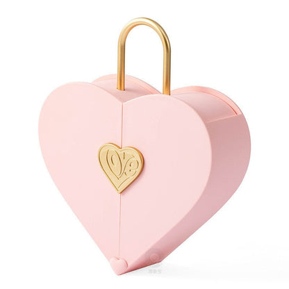 Creative Set Jewelry Box Portable Heart - shaped Double - Jaazi Intl