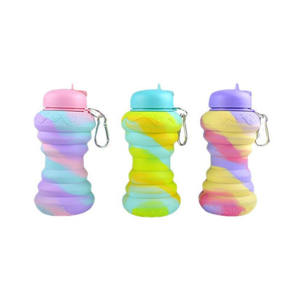 Creative Silicone Foldable Outdoor Sports Portable Travel Water Bottle - Jaazi Intl