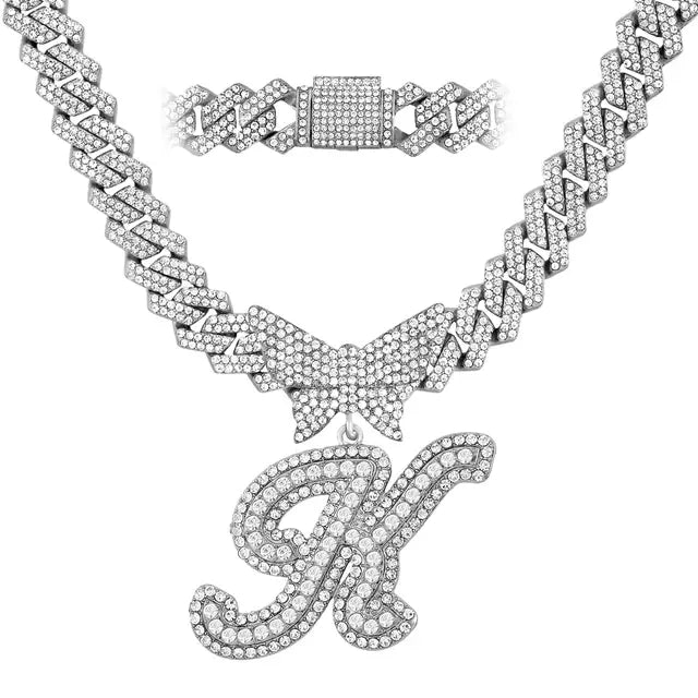 Crystal Butterfly Necklace - Jaazi Intl