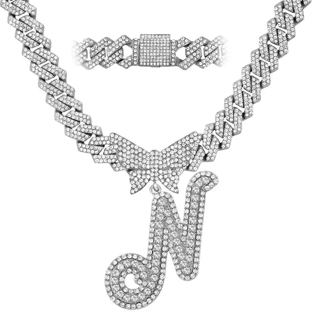 Crystal Butterfly Necklace - Jaazi Intl