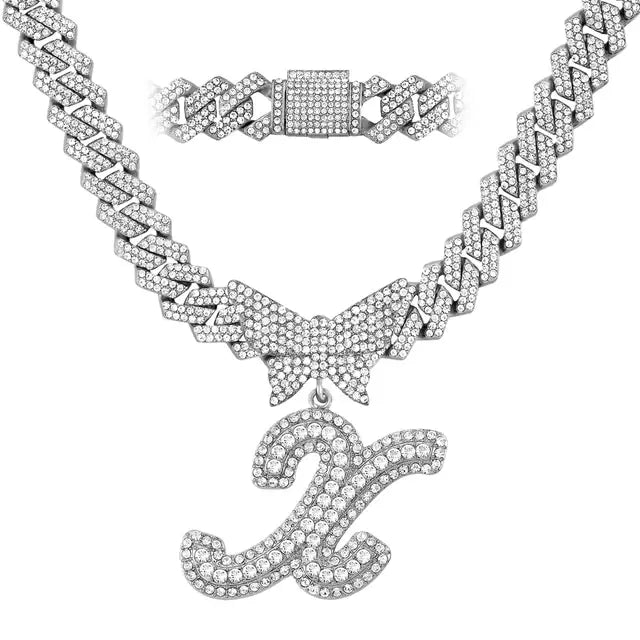 Crystal Butterfly Necklace - Jaazi Intl