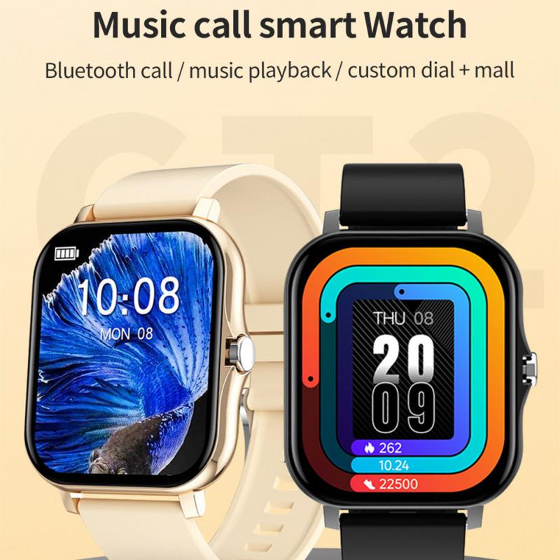 CT2 Smart Watch Full Touch Fitness Smart Watch Heart Rate Monitor Bluetooth Call Waterproof Watch - Jaazi Intl