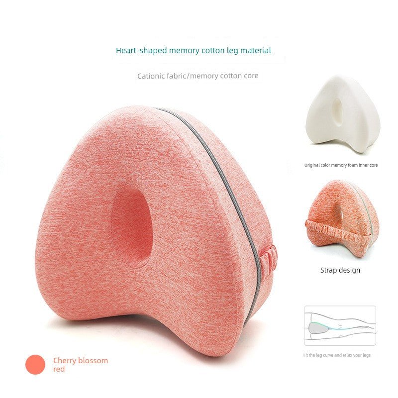 Cushion Leg Pillow Sleep Foot Pillow Leg Lifting Vein Memory Foam Leg Lock Pillow Leg Pillow Pregnant Women Knee Clip Leg Heart Pillow - Jaazi Intl