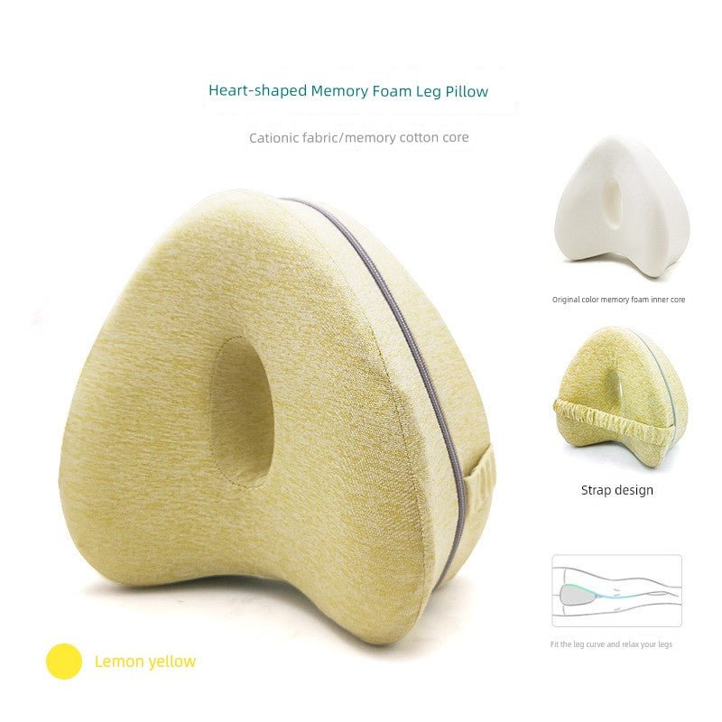 Cushion Leg Pillow Sleep Foot Pillow Leg Lifting Vein Memory Foam Leg Lock Pillow Leg Pillow Pregnant Women Knee Clip Leg Heart Pillow - Jaazi Intl