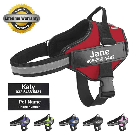 Custom Anti - Choke Dog Harness - Jaazi Intl