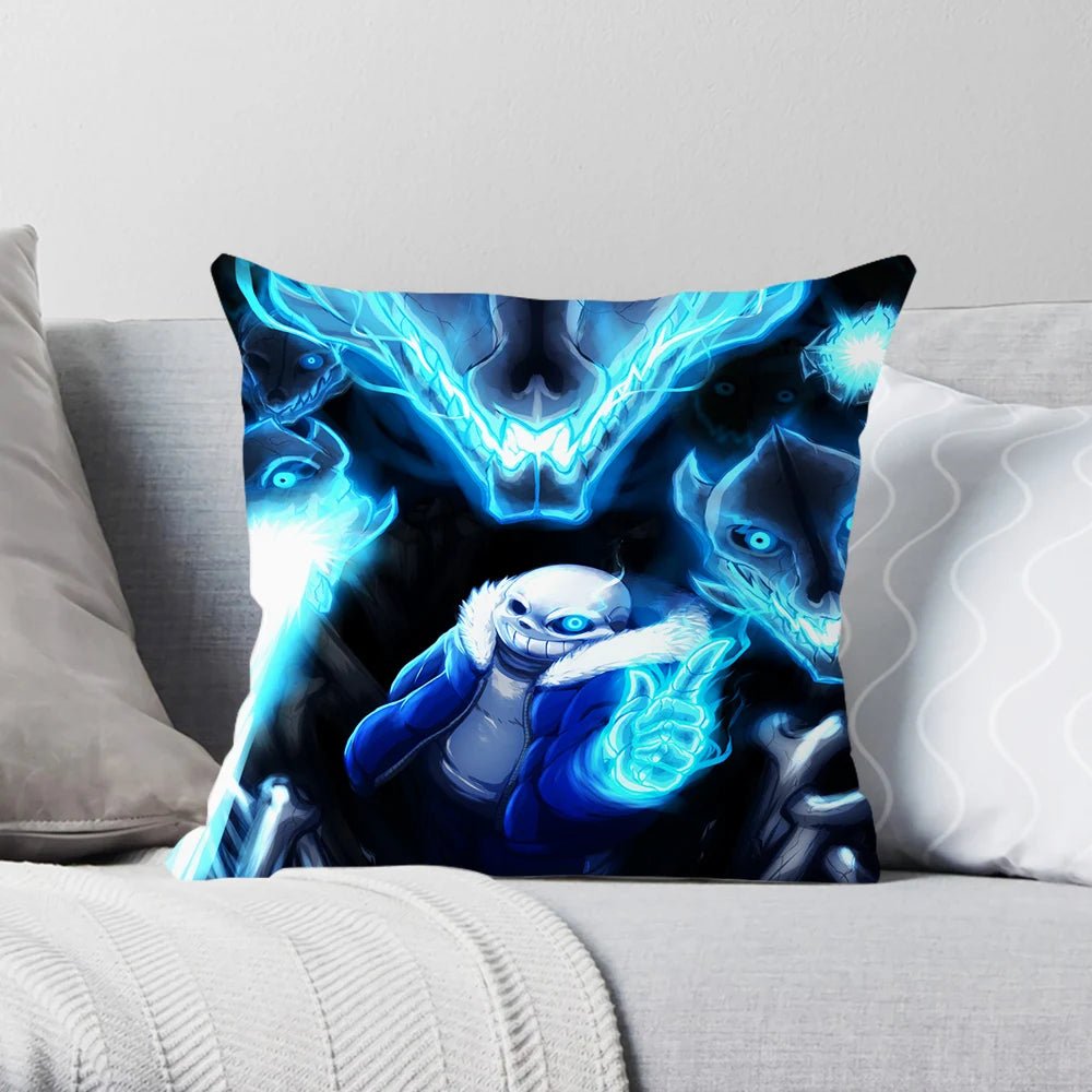 Custom Pillowcase Anime Undertale Sans Double - sided 3D Printing Pillow Case for Home Christmas Decoration Sofa Cushion Cover - Jaazi Intl