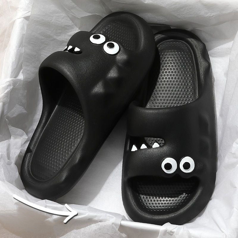 Cute Cartoon Slippers For Women Men Indoor And Outdoor Non - slip Thick Soles Floor Bathroom Slippers Fashion House Shoes - Jaazi Intl