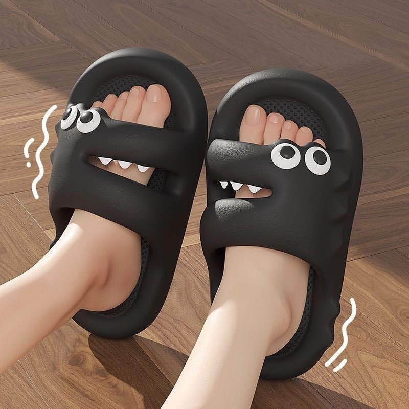 Cute Cartoon Slippers For Women Men Indoor And Outdoor Non - slip Thick Soles Floor Bathroom Slippers Fashion House Shoes - Jaazi Intl