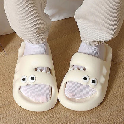 Cute Cartoon Slippers For Women Men Indoor And Outdoor Non - slip Thick Soles Floor Bathroom Slippers Fashion House Shoes - Jaazi Intl