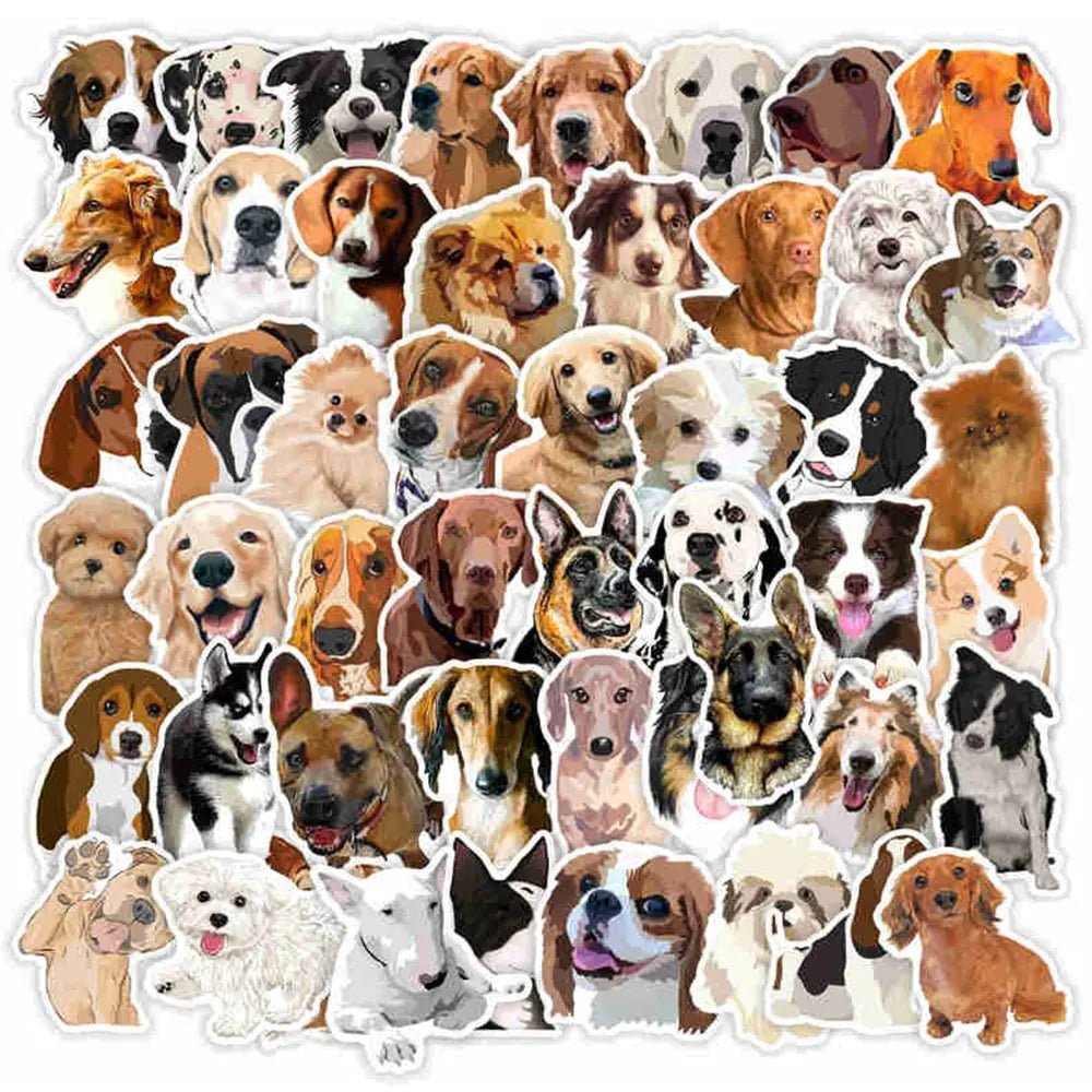 Cute Dog Cartoon Sticker Set - Jaazi Intl