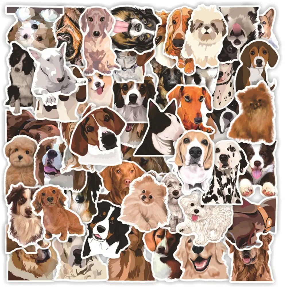 Cute Dog Cartoon Sticker Set - Jaazi Intl