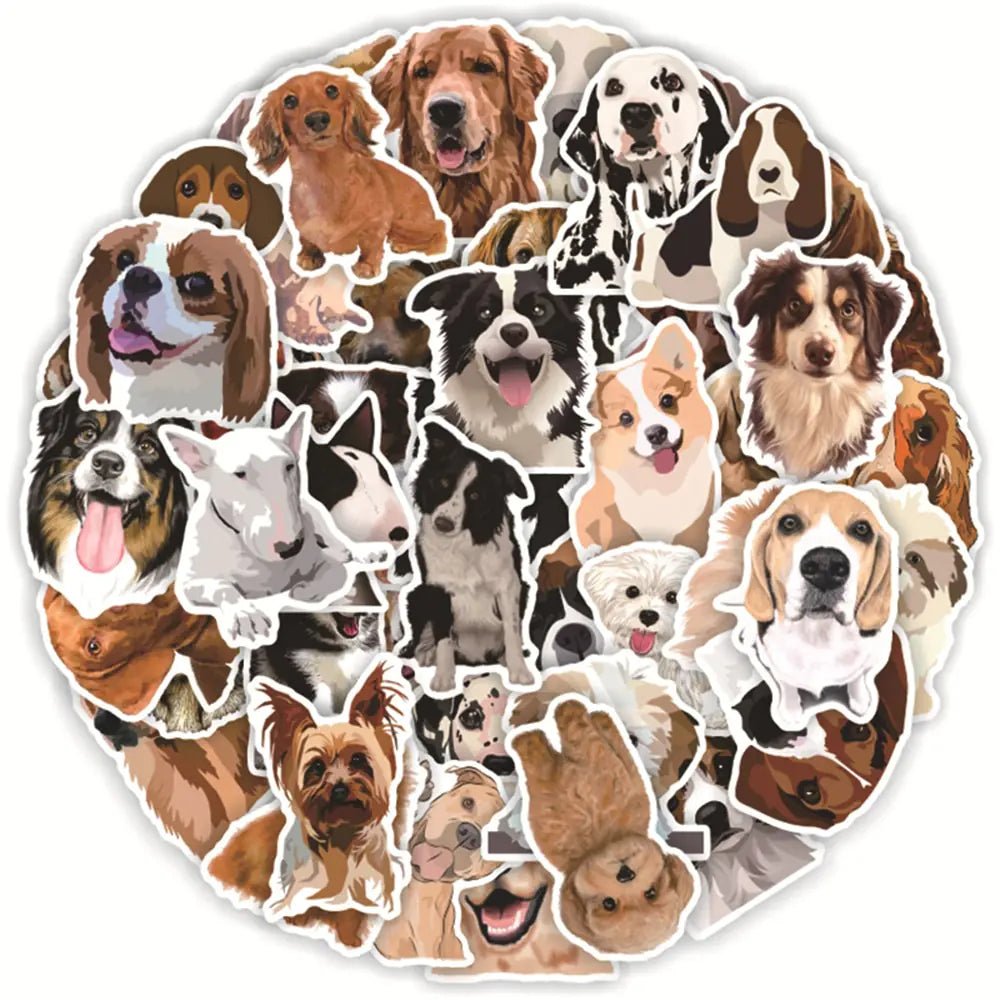 Cute Dog Cartoon Sticker Set - Jaazi Intl