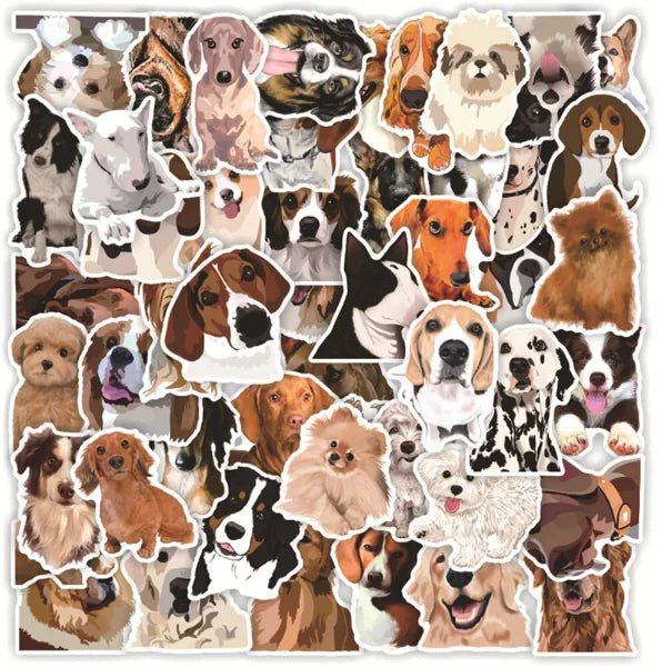 Cute Dog Cartoon Sticker Set - Jaazi Intl