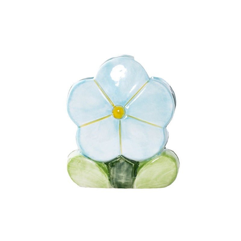 Cute Flowers Ceramic Niche Vase Decoration - Jaazi Intl