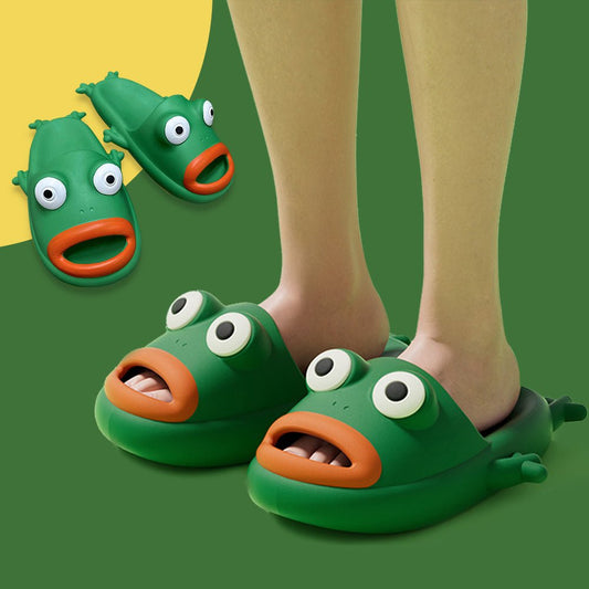 Cute Frog Slippers EVA Soft Home Shoes Bathroom Slippers Summer - Jaazi Intl