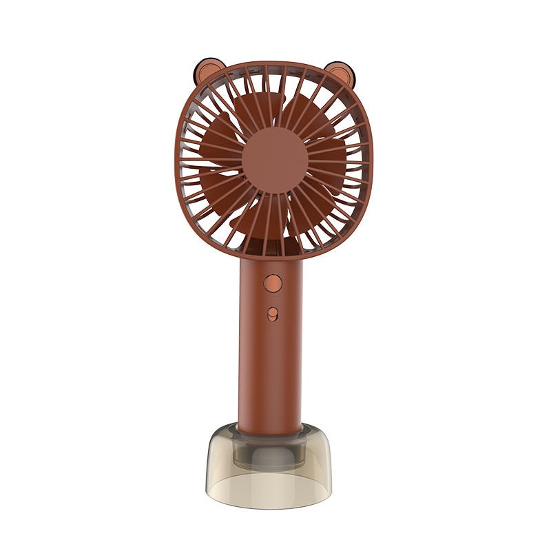 Cute Handheld Mini Fan Desktop Small Fan USB Charging Easy To Carry Fan Mute Small Fan - Jaazi Intl