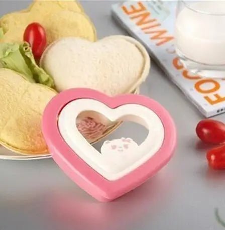 Cute Heart Shape Sandwich Cutter Bread Mold Toast Maker Cake Cookie Cutter Kitchen Breakfast Dessert DIY Tool - Jaazi Intl