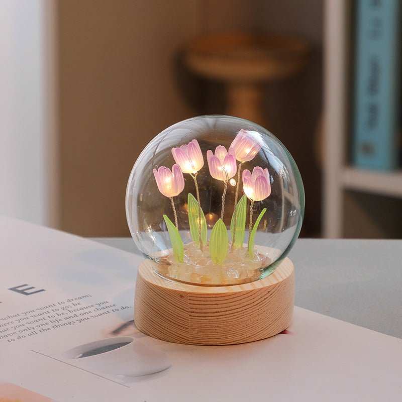 Cute Mini Tulip Small Night Light Tabletop Decoration Holiday Gift - Jaazi Intl