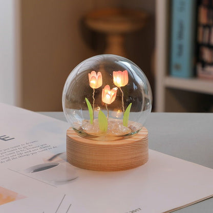 Cute Mini Tulip Small Night Light Tabletop Decoration Holiday Gift - Jaazi Intl