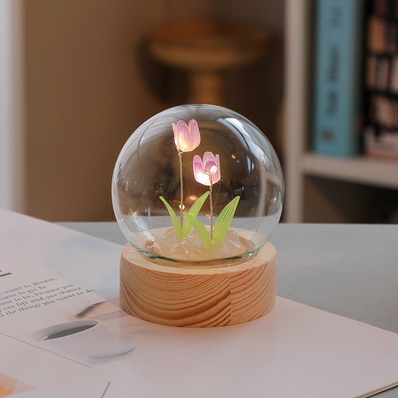 Cute Mini Tulip Small Night Light Tabletop Decoration Holiday Gift - Jaazi Intl