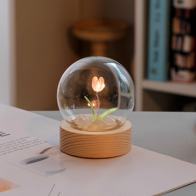 Cute Mini Tulip Small Night Light Tabletop Decoration Holiday Gift - Jaazi Intl