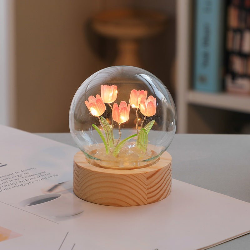 Cute Mini Tulip Small Night Light Tabletop Decoration Holiday Gift - Jaazi Intl