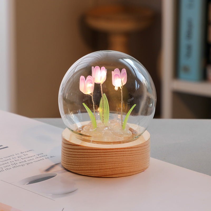 Cute Mini Tulip Small Night Light Tabletop Decoration Holiday Gift - Jaazi Intl